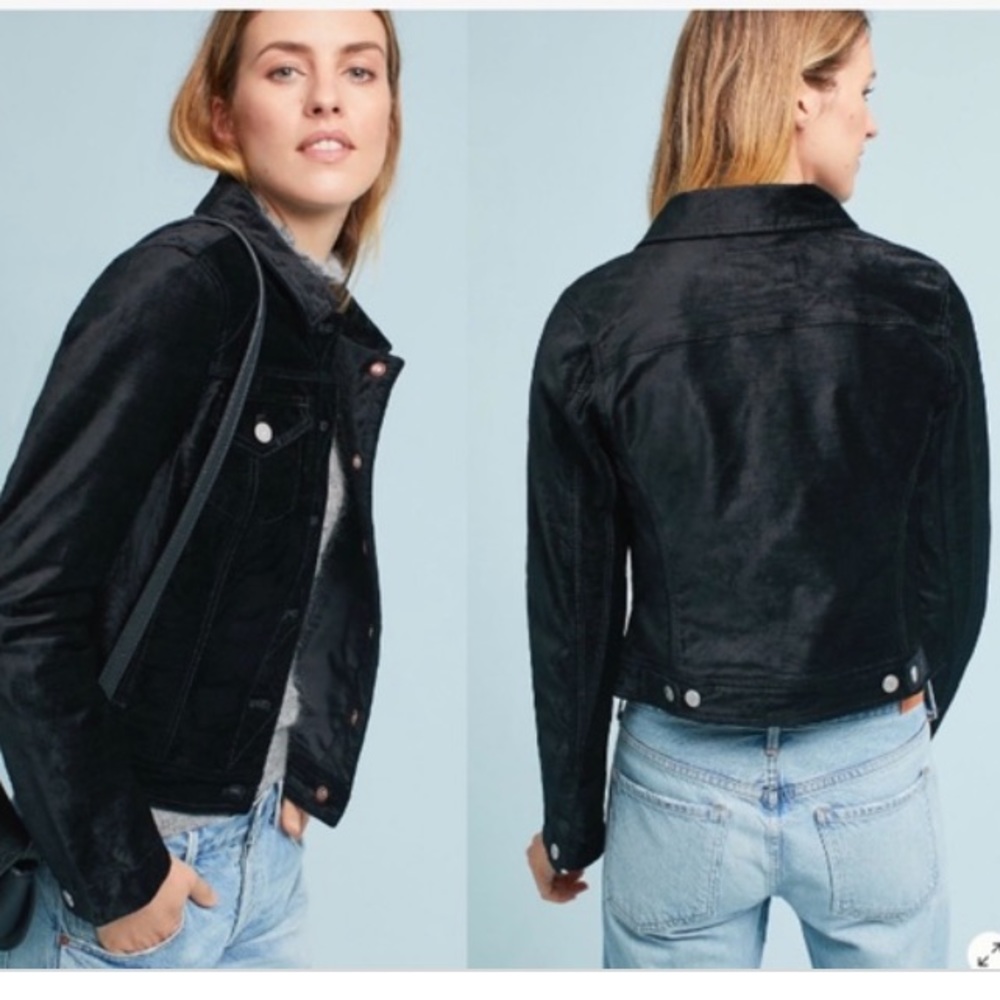 Anthropologie pilcro velvet jacket